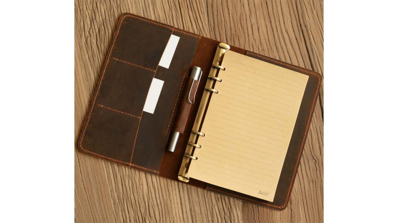 Extra Studio Leather Travel Journal With Pockets
