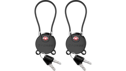Forge TSA-Approved Ultra-Secure Dimple Key Travel Locks, 2-Pack