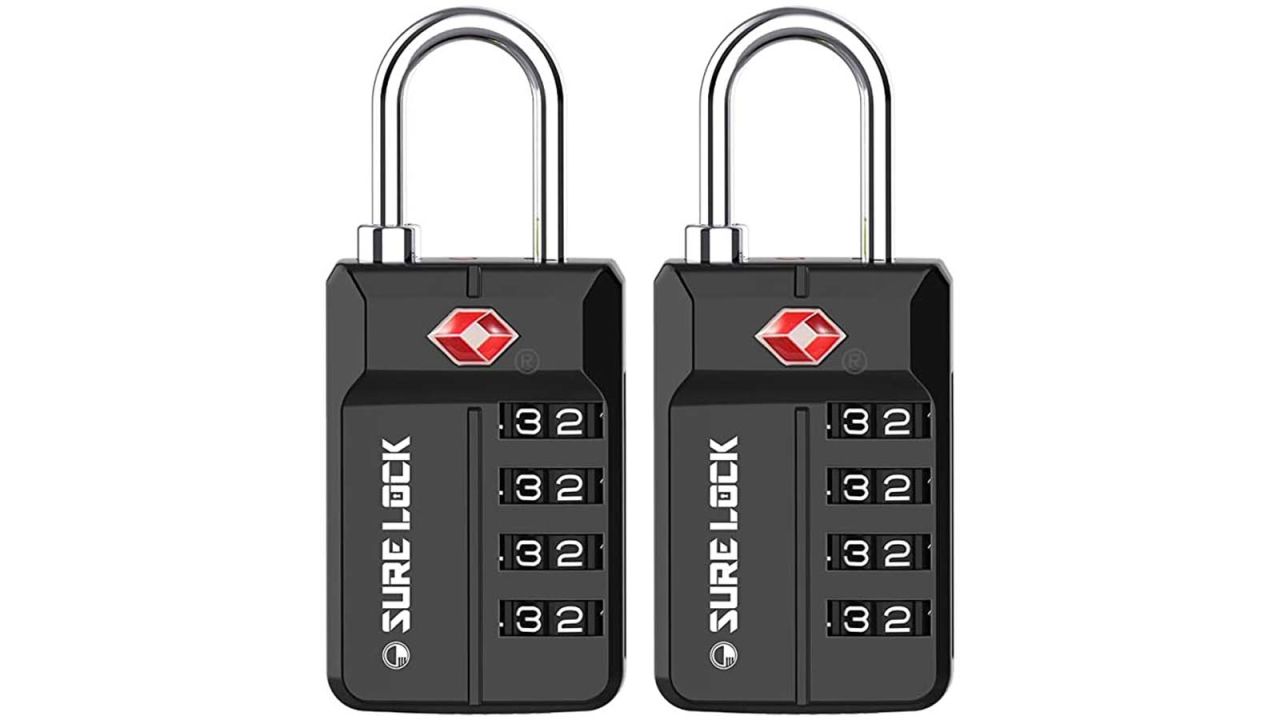 4 Pack Open Alert Indicator Tsa Approved 3 Digit Luggage Locks For Travel  Suitcase & Baggage