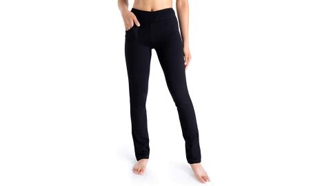 Yogipace Women's Straight Leg Dress Yoga Pants Workout Pants With Side Pockets