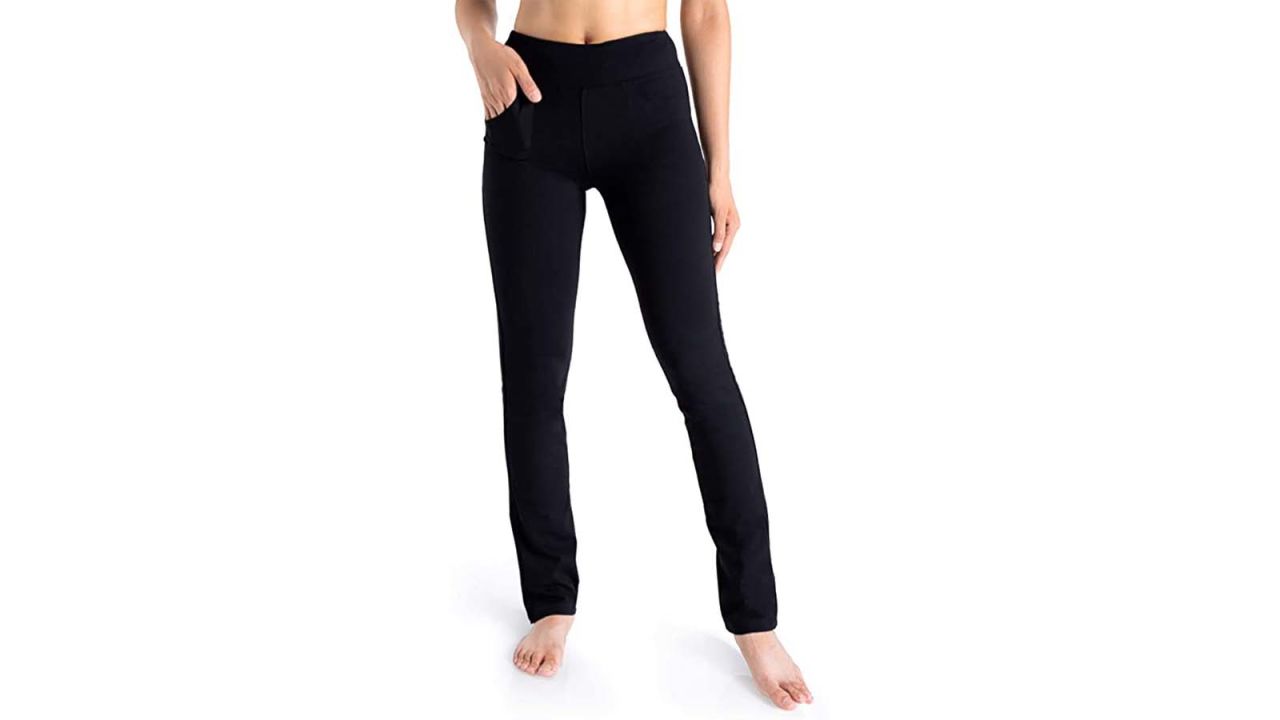 Yogipace Women’s Straight Leg Dress Yoga Pants Workout Pants With Side Pockets