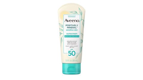 Aveeno Positively Mineral Sensitive Skin Daily Sunscreen Lotion With SPF 50