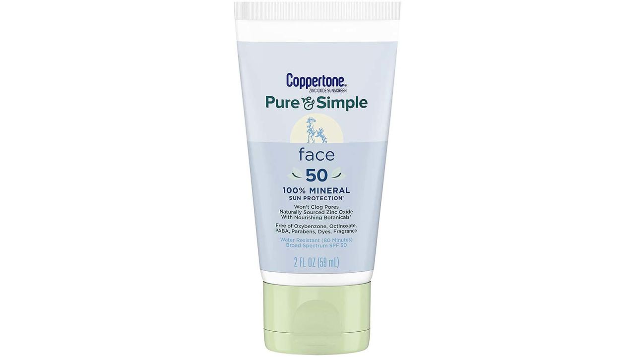 Coppertone Pure & Simple for Face SPF 50 Sunscreen Lotion