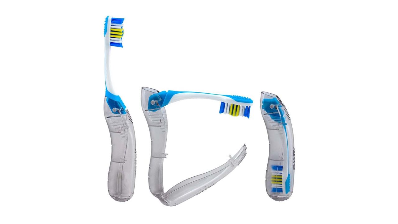GUM Travel Toothbrush with Antibacterial Bristles