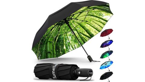 أكد Travelumbrellas Tumella Windproof مظلة السفر