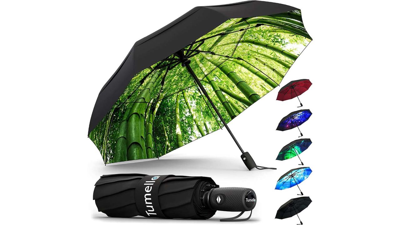 underscored travelumbrellas Tumella Windproof Travel Umbrella