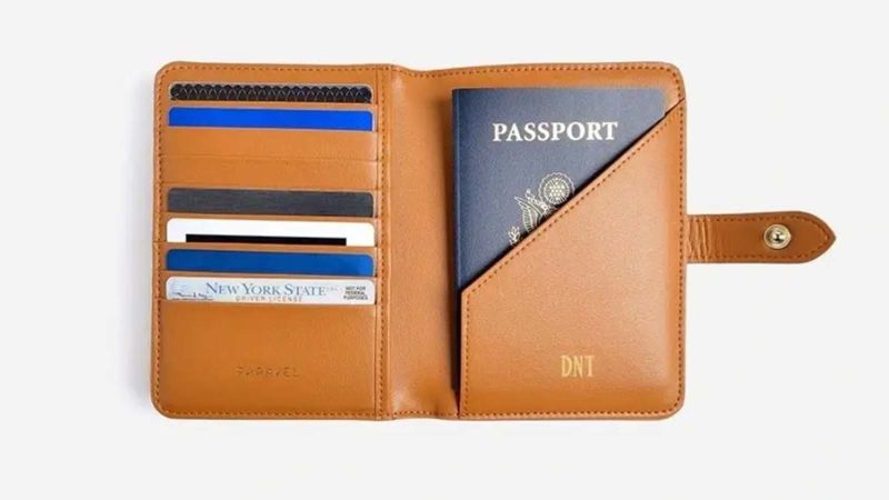 Keys Phone JZK Gray Travel Wallet Organiser Passport & Document Holder with RFID Blocking for Credit Cards Cash Tickets Boarding Passes