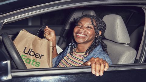 Get $5 back when your Uber Eats order is late with an Uber One membership.