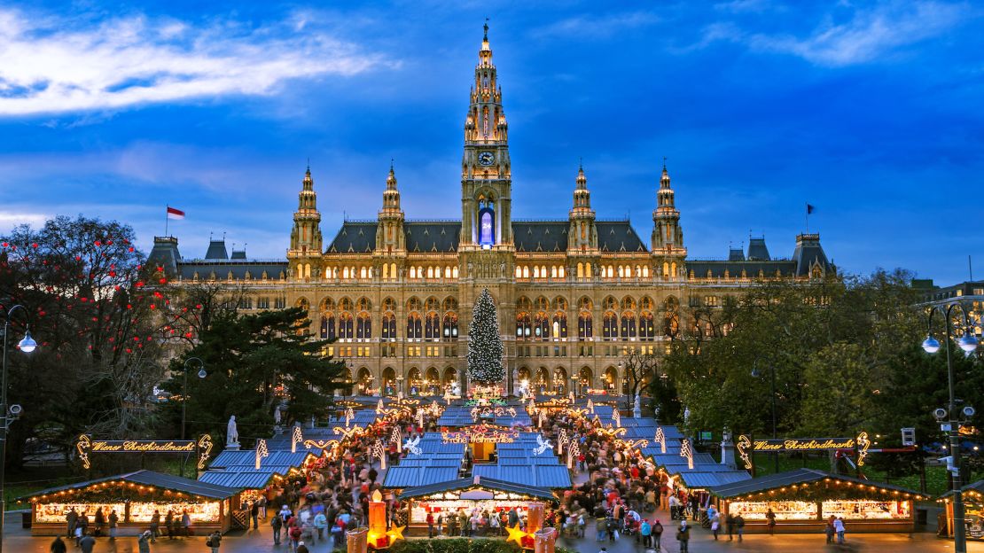 A traditional market in Vienna.