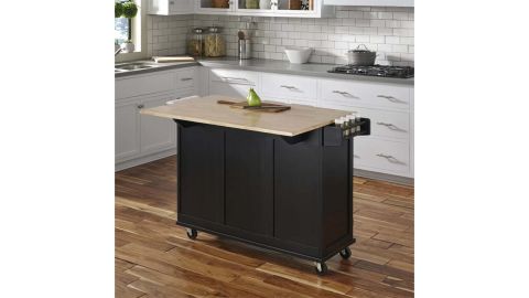 Red Barrel Studio Kuhnhenn Rolling Kitchen Cart With Solid Wood Top