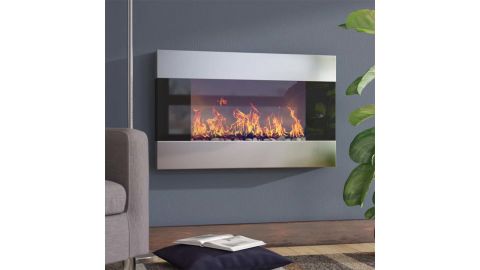 Wrought Studio Allmar 36-Inch W Electric Fireplace