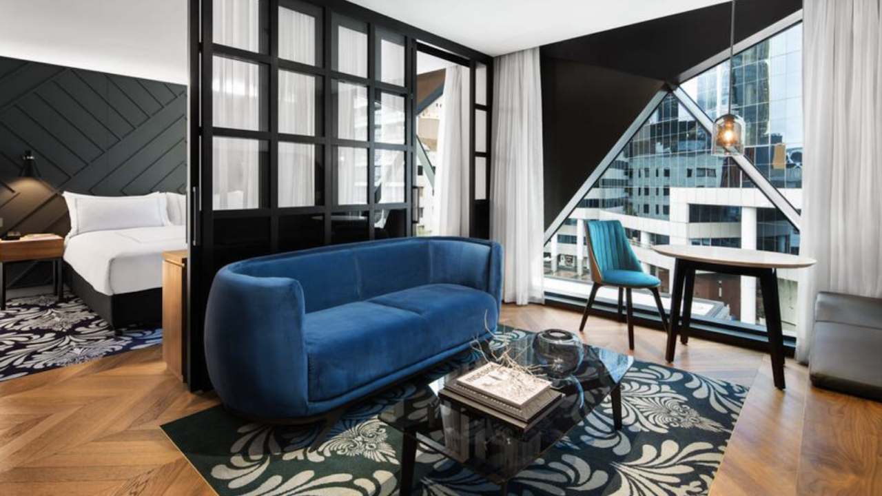 A room at the West Hotel Sydney, Curio Collection by Hilton.