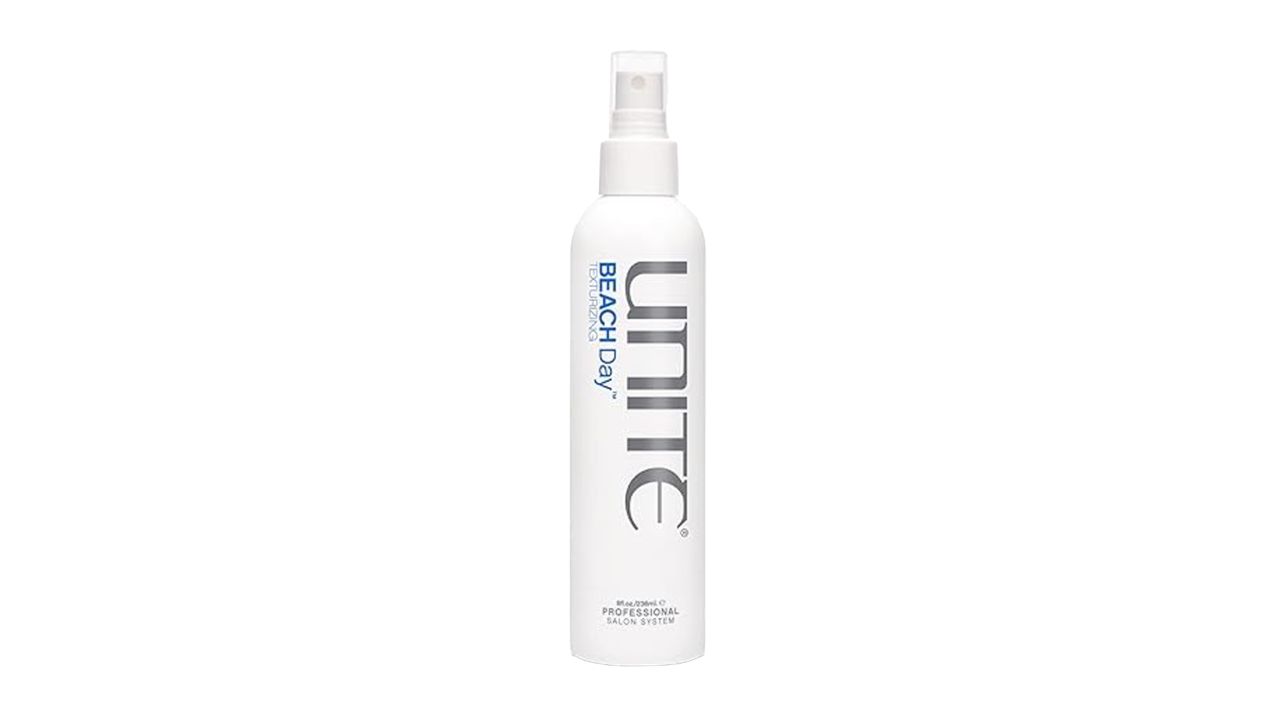 Unite Hair Beach Day Texturizing Sea Salt Spray  in white packaging