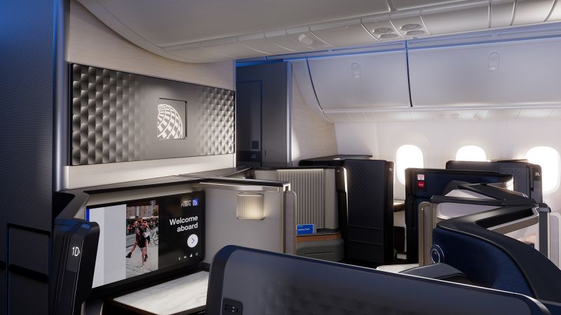 United Airlines unveils new Dreamliner interior with business class studio suites