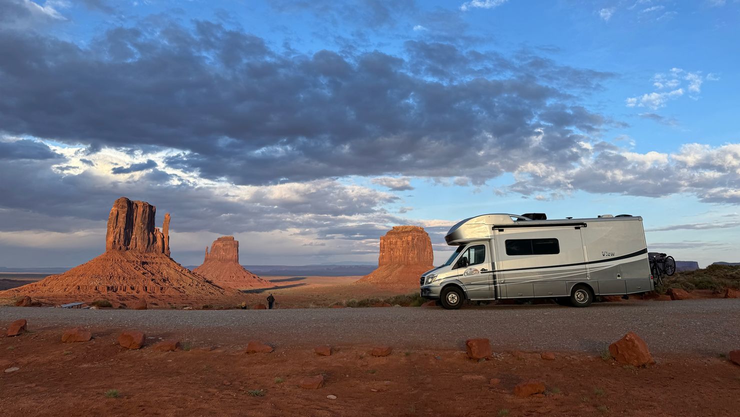 A Model J Chill RV in Monument Valley, Utah, in May 2024.