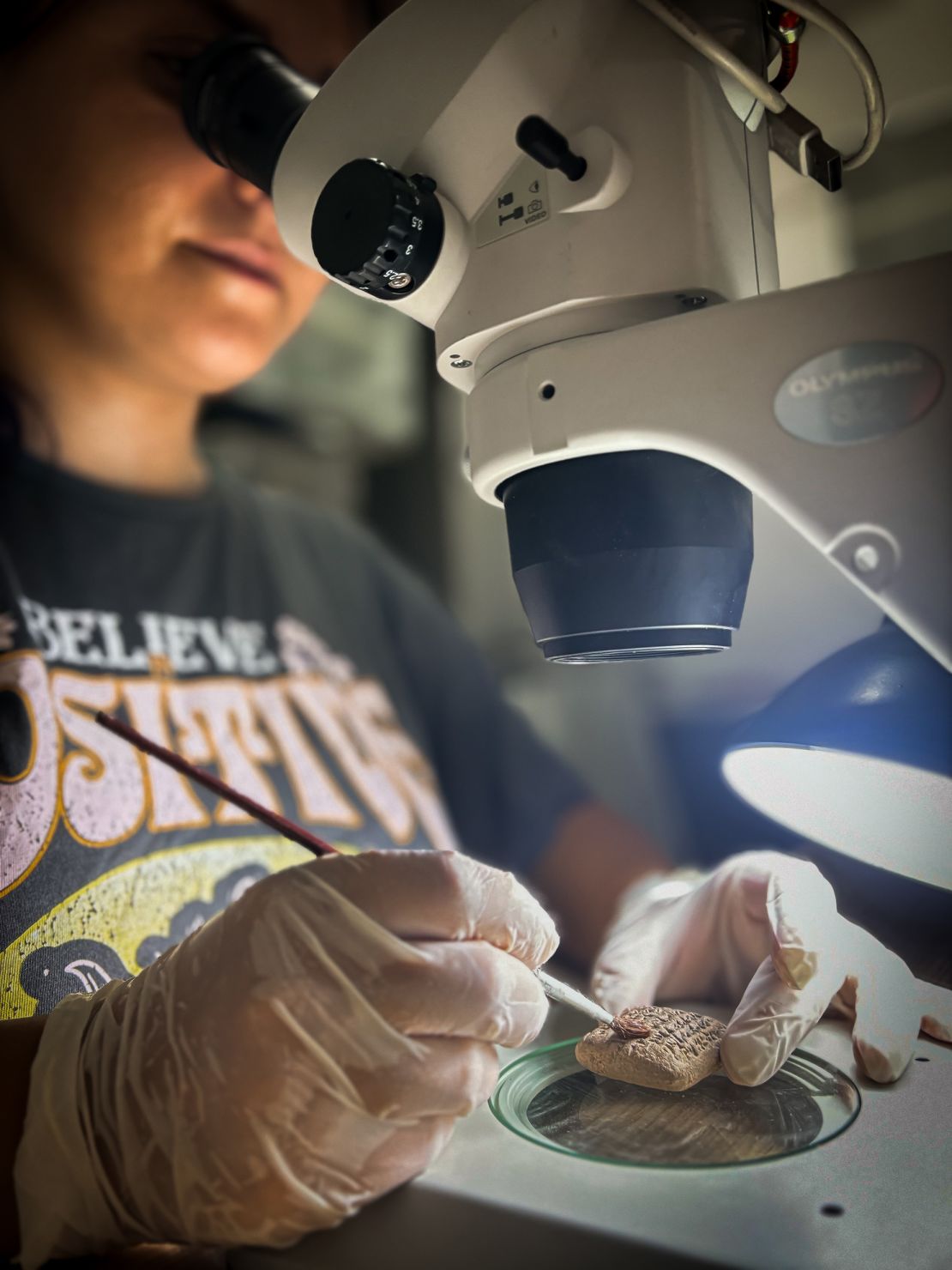 Researchers continue to study the tablet so they can complete a translation of the cuneiform writing.