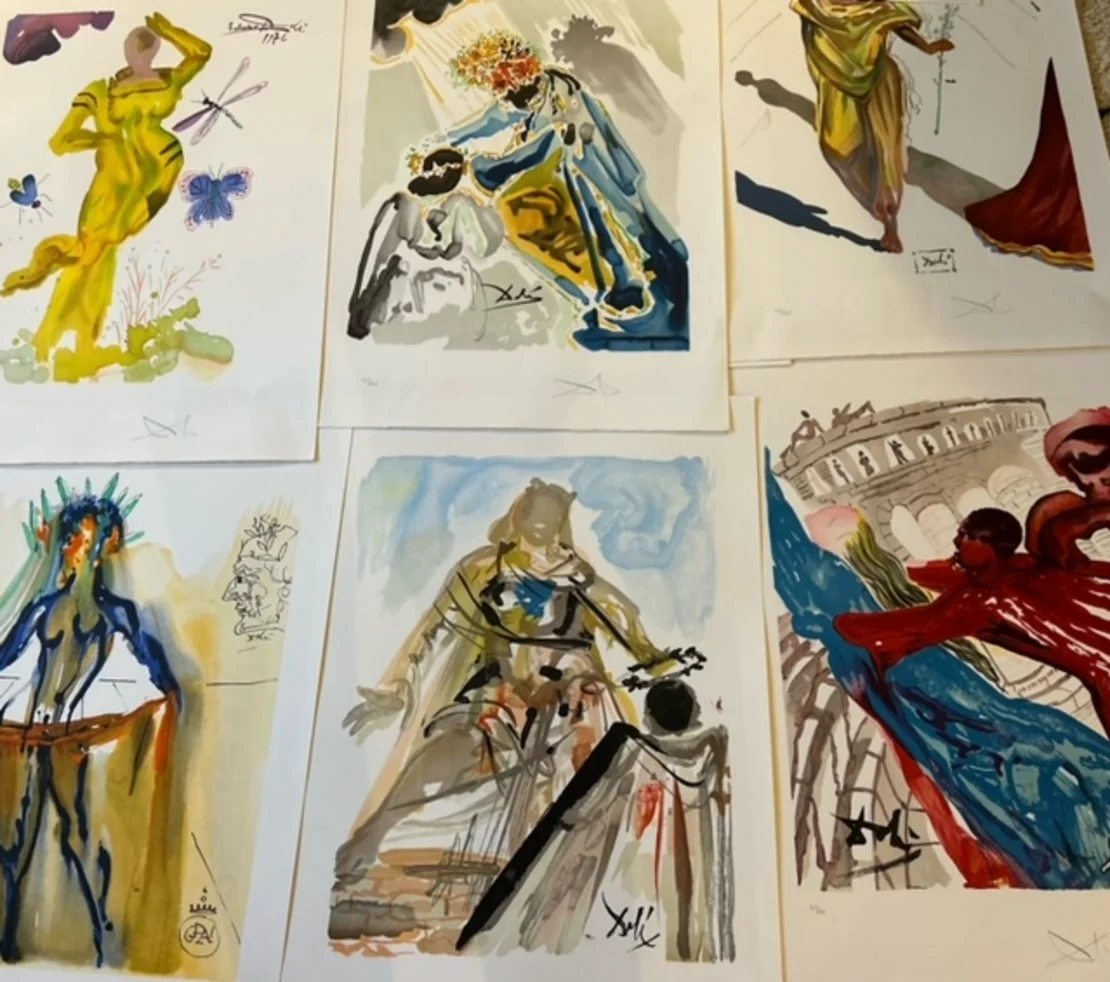 Signed Dalí prints ‘tucked away and forgotten’ for 50 years found in garage