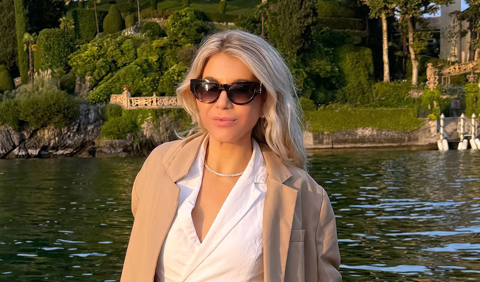 Chelsea Waite moved to Milan in July and is already enjoying the dolce vita on Lake Como.