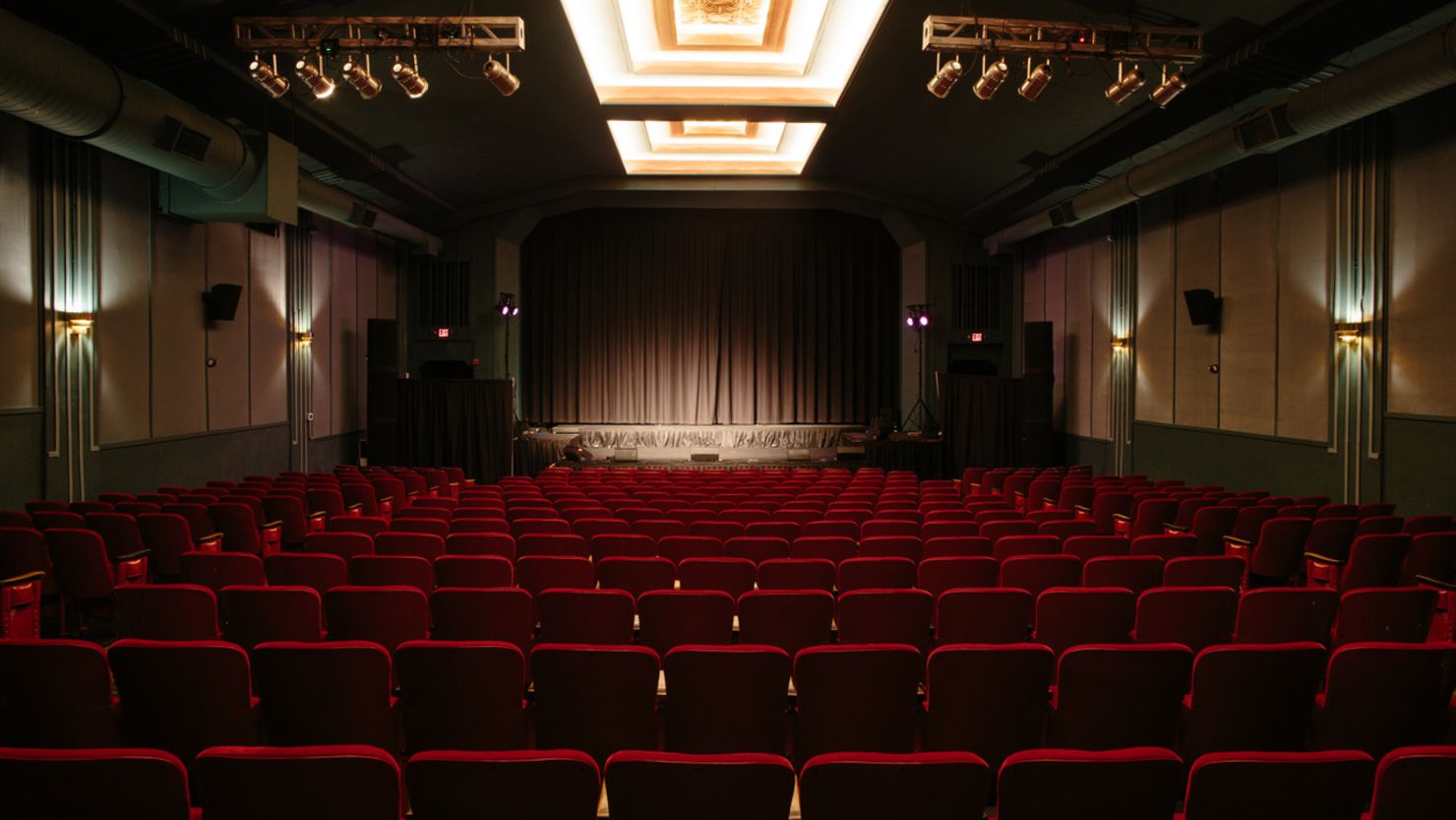 The lone auditorium at the single-screen?Parkway?Theater in Minneapolis shortly after its sale and renovation in 2018. The nearly century-old cinema continues to show movies but has evolved into a more multi-purpose venue featuring live music, comedy and community events.