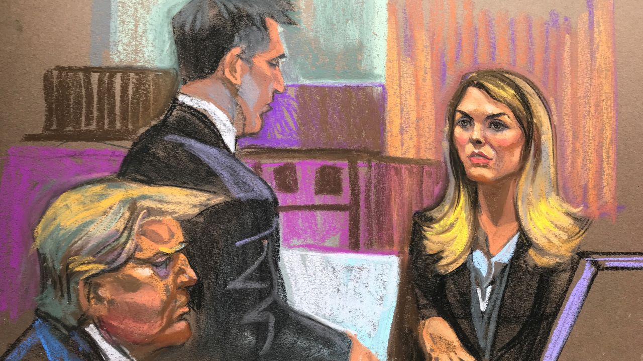 Hope Hicks, once considered one of Donald Trump’s closest confidantes, is questioned by prosecutor Matthew Colangelo on Friday, May 3.