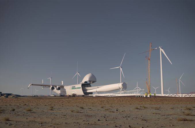 <strong>Unloading:</strong> Blades are unloaded at ground level, again through the nose cargo door.