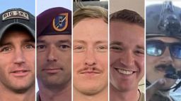 Chief Warrant Officer 2 Shane M. Barnes, 34, of Sacramento, California, Chief Warrant Officer 3 Stephen R. Dwyer, 38 of Clarksville, Tennessee, Staff Sgt. Tanner W. Grone, 26, of Gorham, New Hampshire, Sgt. Andrew P. Southard, 27, of Apache Junction, Arizona and Sgt. Cade M. Wolfe, 24, of Mankato, Minnesota.