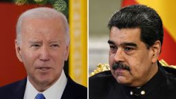 US President Joe Biden and Venezuelan President Nicolas Maduro.