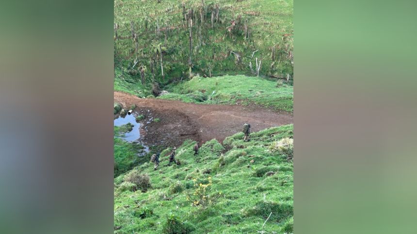 This is believed to be the first sighting of Thomas Phillips with his children since they vanished in December 2021. Courtesy John McOviney