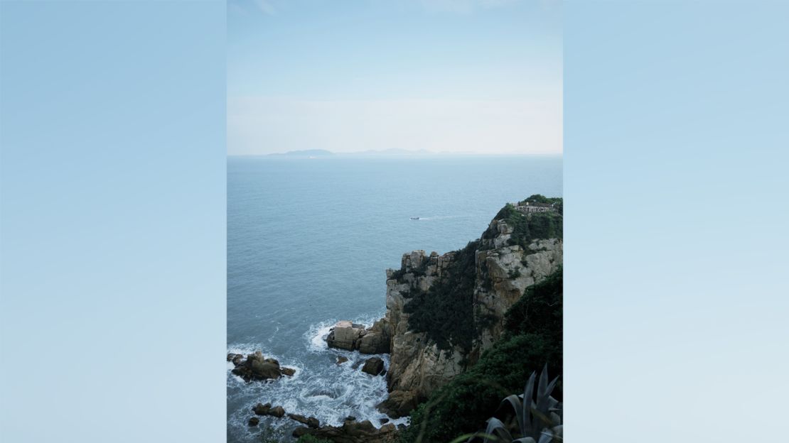 Coastal views near Gushi Cliff Coffee in Fuzhou, southeastern China.