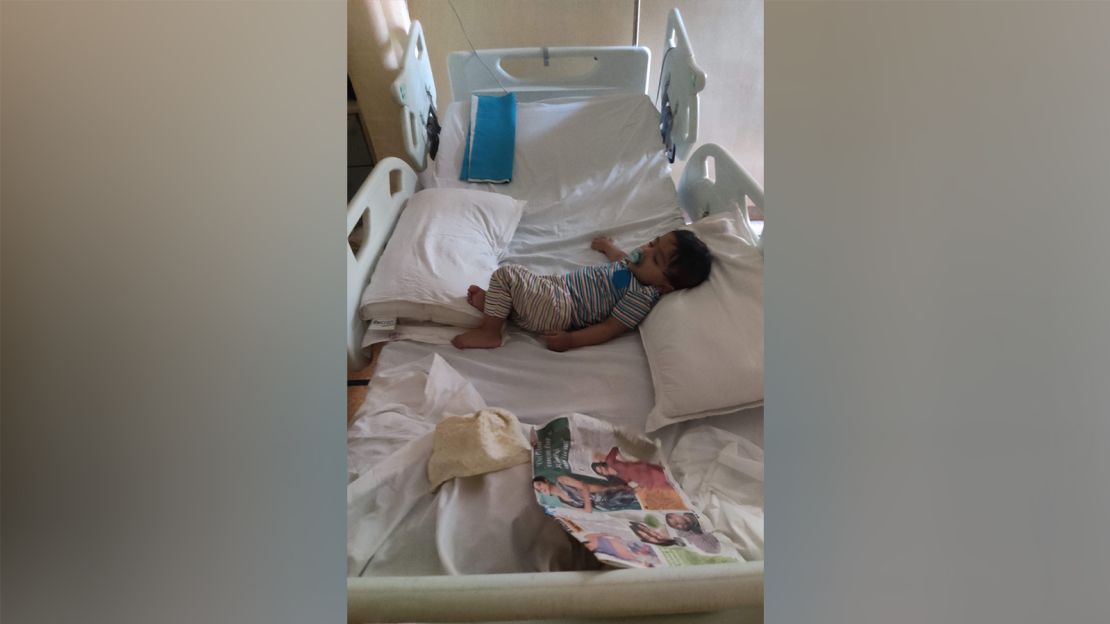 Deepthi Ramdas' son was hospitalized when he was less than a year old in 2022. “We keep this as a keepsake to remember one of his worst times yet,” she said.