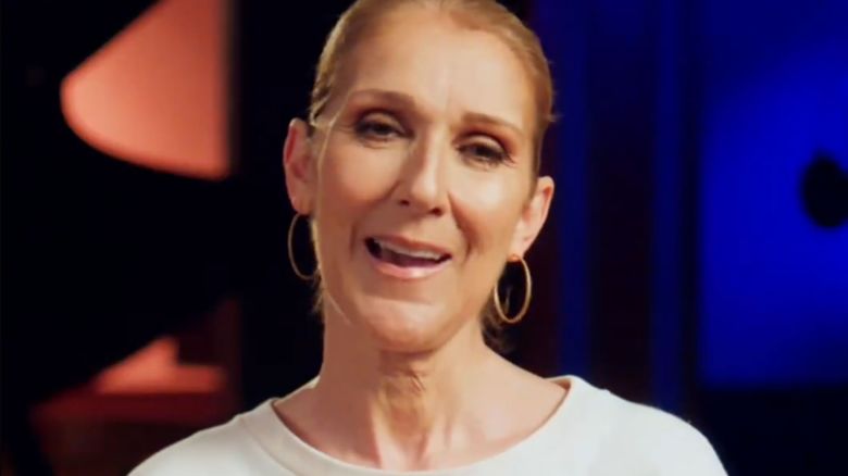 Celine Dion in a video posted to her X page reacting to Kelly Clarkson's cover of 'My Heart Will Go On,' posted on Tuesday.