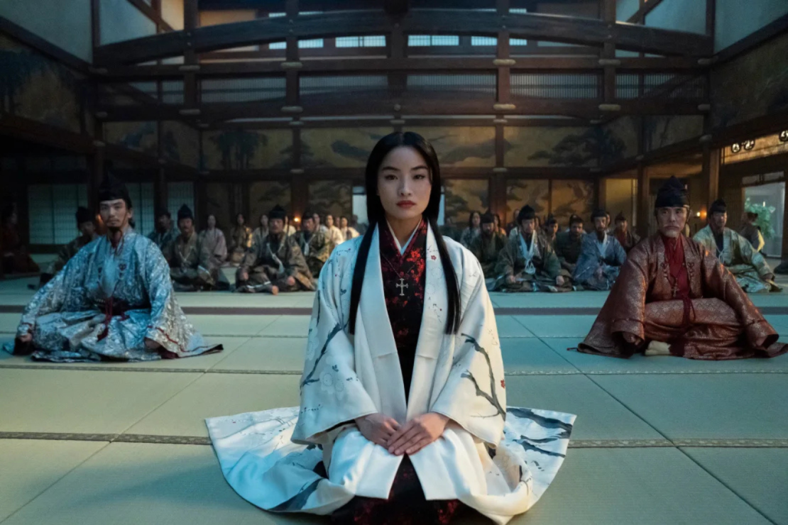 Eita Okuno, Anna Sawai y Hiromoto Ida en "Shōgun".