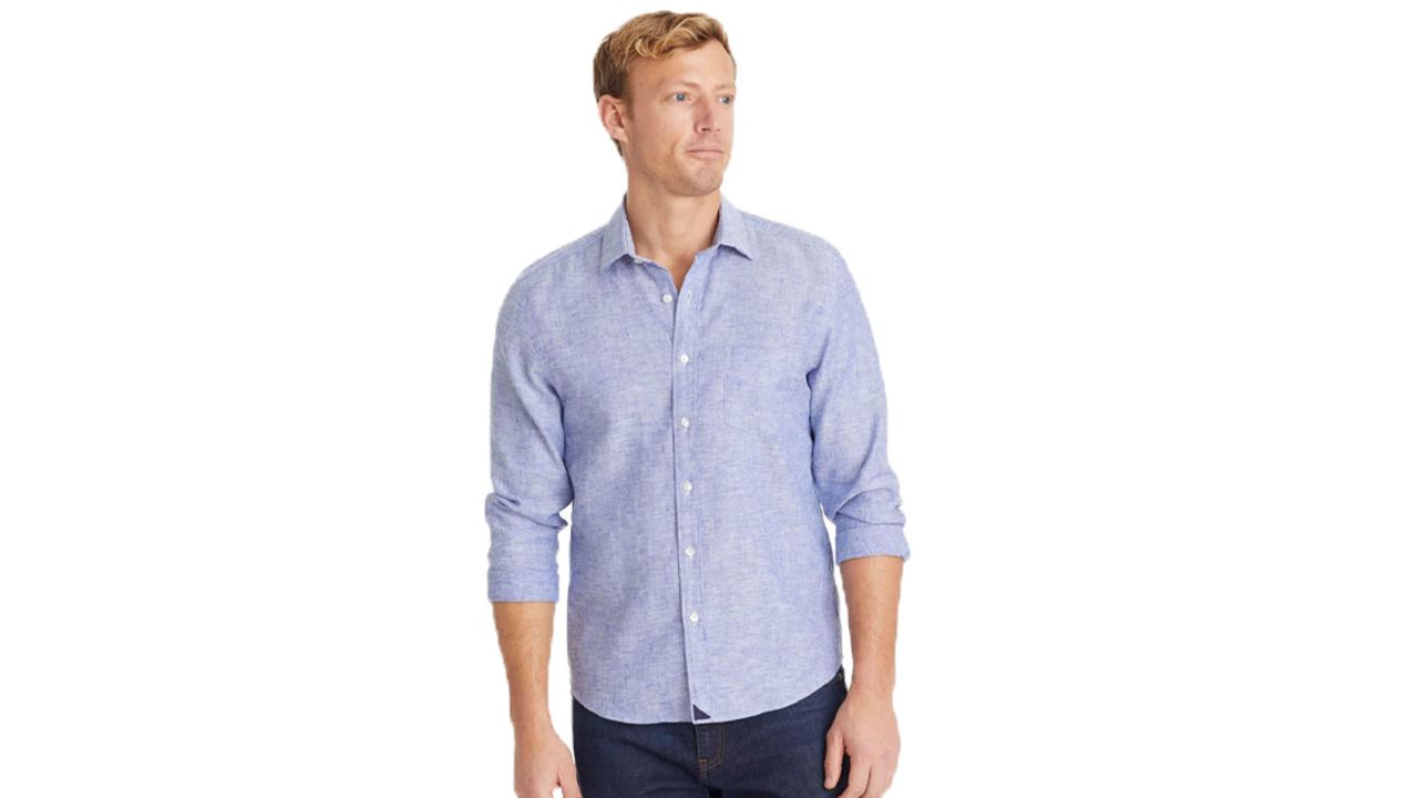 Untuckit Wrinkle-Resistant Linen Vin Santo Shirt