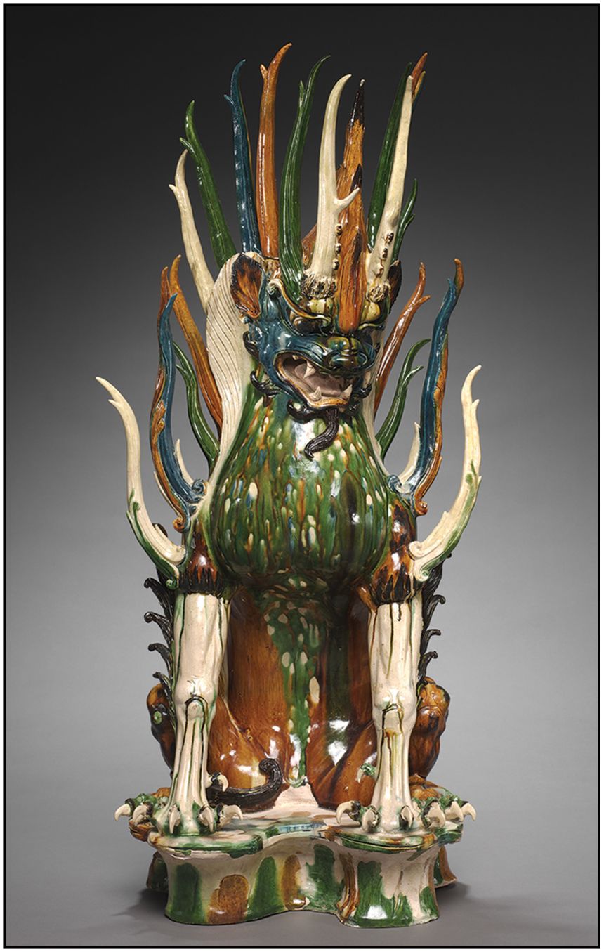 The lion was originally a Tang Dynasty <em>zhènmùshòu, </em>a variation of the one pictured, researchers believe.