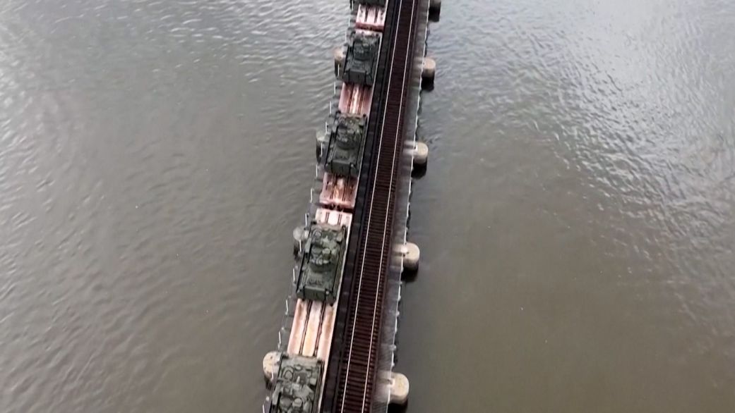 As the 250th anniversary celebration for the US Army approaches, a freight train of tanks was seen making its way into the nation's capital.