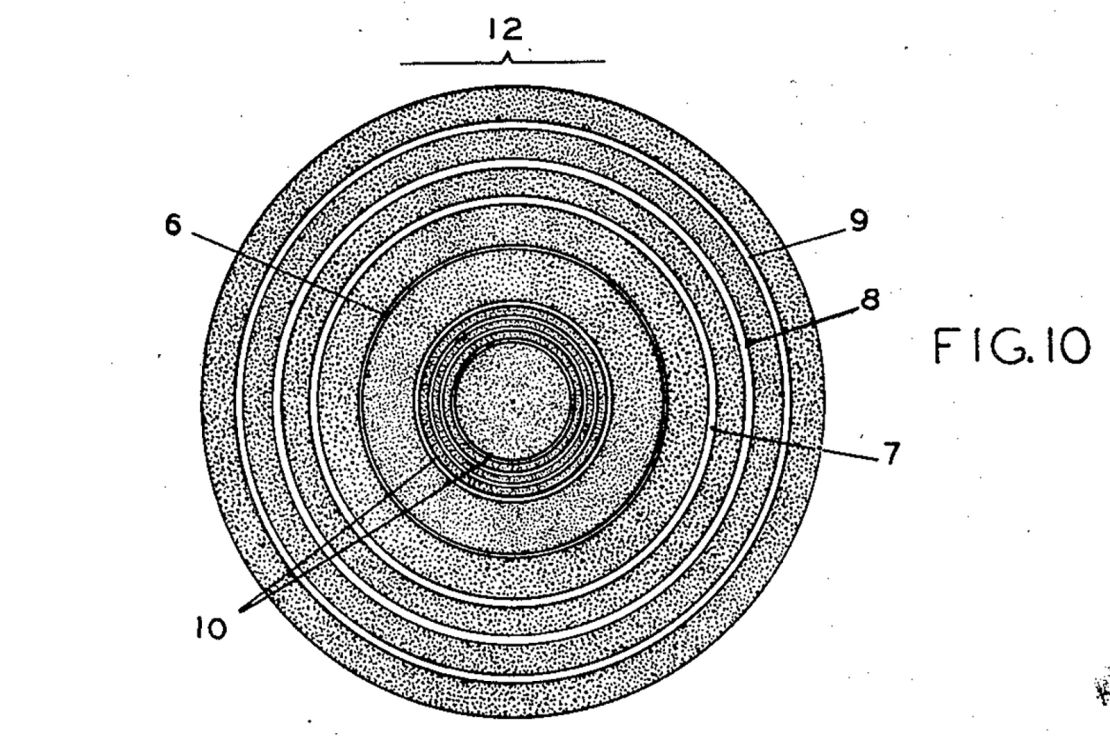 The bull’s-eye barcode introduced in Woodland and Silver’s 1949 patent.