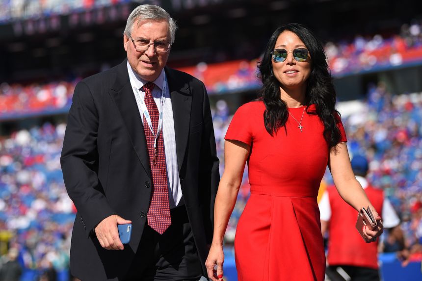 Buffalo Bills owners Terry and Kim Pegula in October 2019.