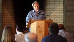 June 13, 2007; New Albany, OH, USA; Abercrombie & Fitch CEO Michael S. Jeffries addresses the annual meeting at the company's headquarters in New Albany. Mandatory Credit: Jeff Hinckley-USA TODAY NETWORK  