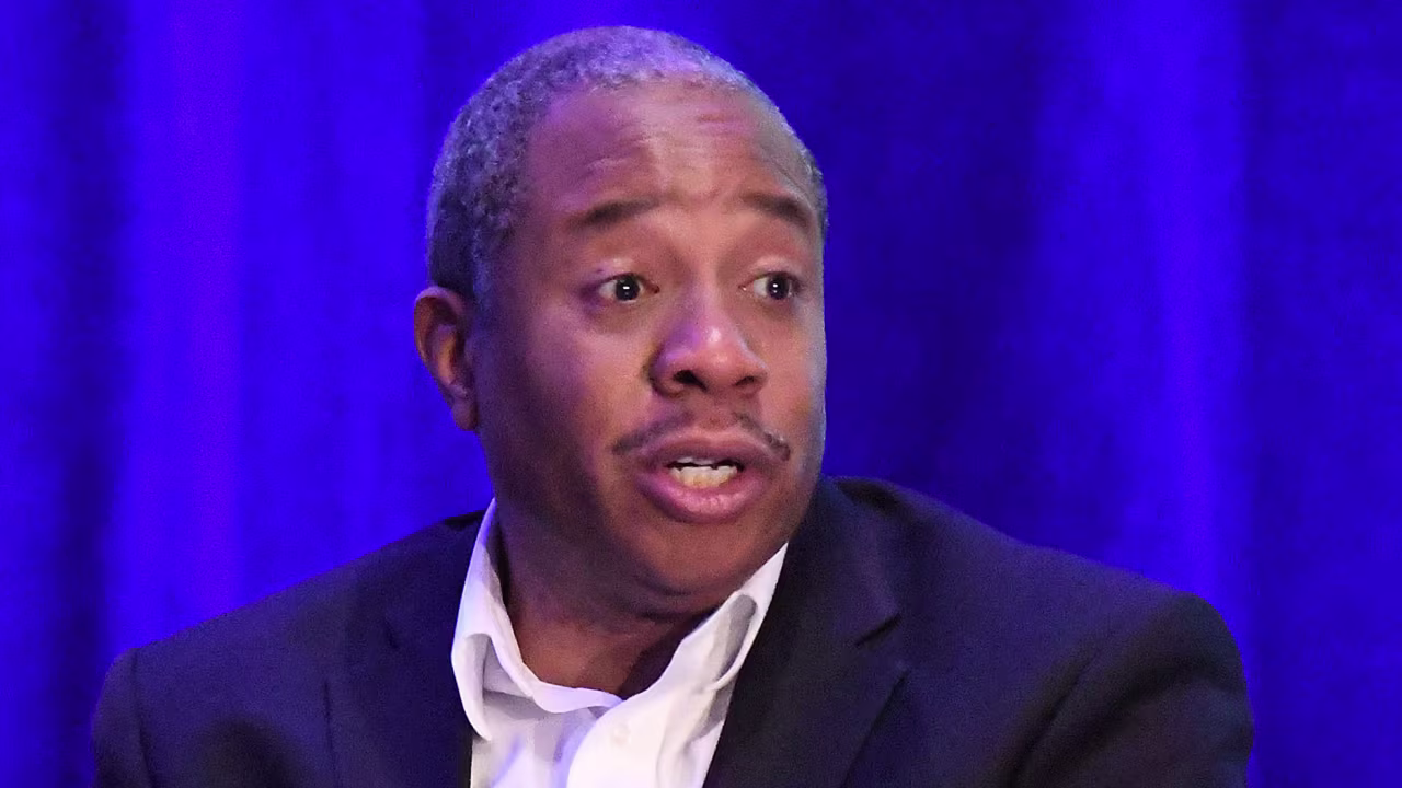 Democratic candidate for state superintendent Maurice “Mo” Green during the NC Association of School Administrators' candidates' forum in Wilmington, North Carolina, on March 22.