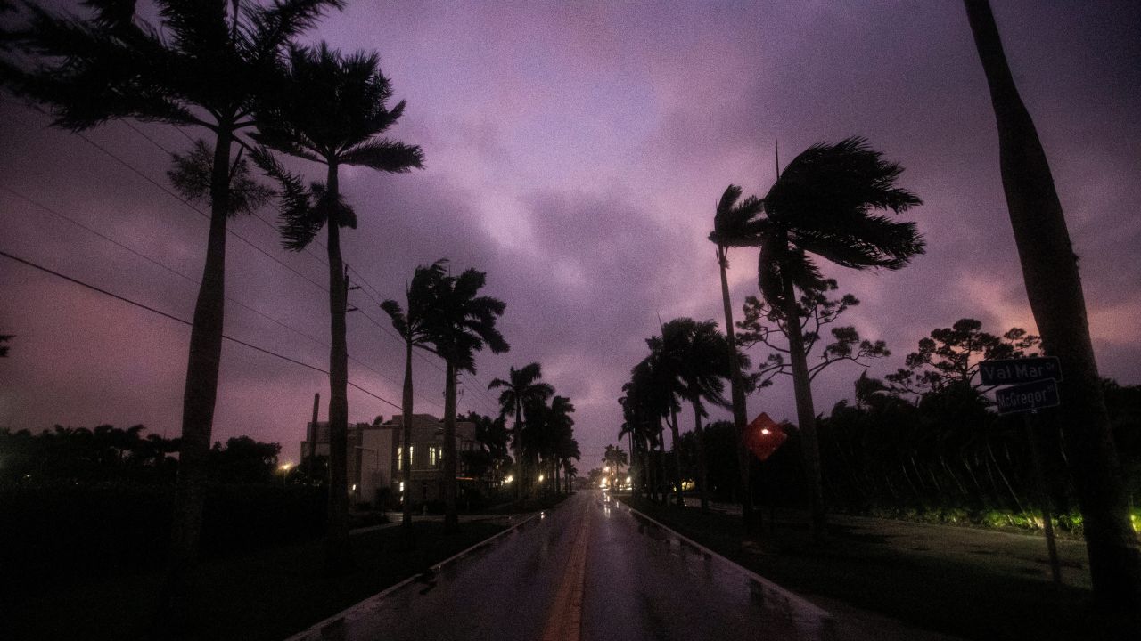 The sky seen in Fort Myers on Wednesday.