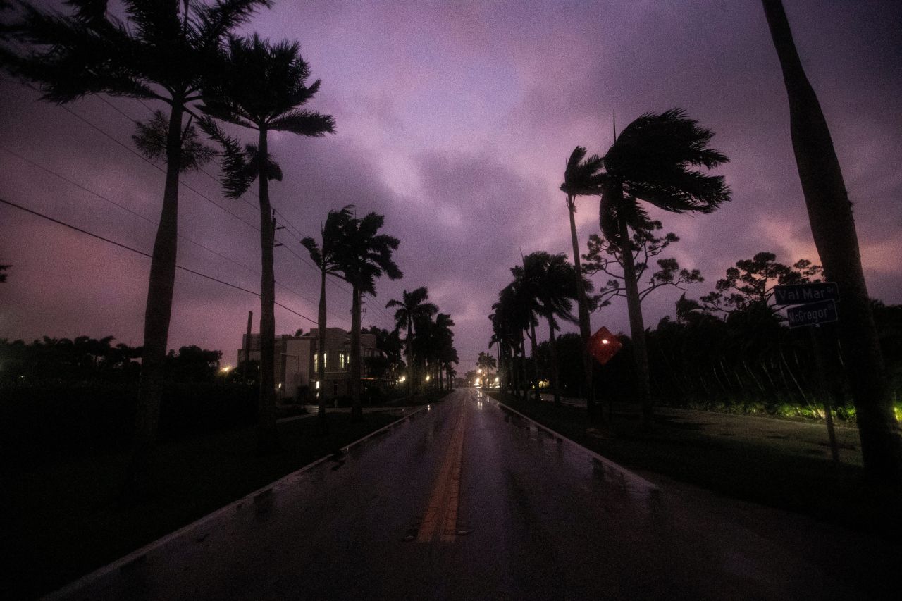 The sky seen in Fort Myers on Wednesday.