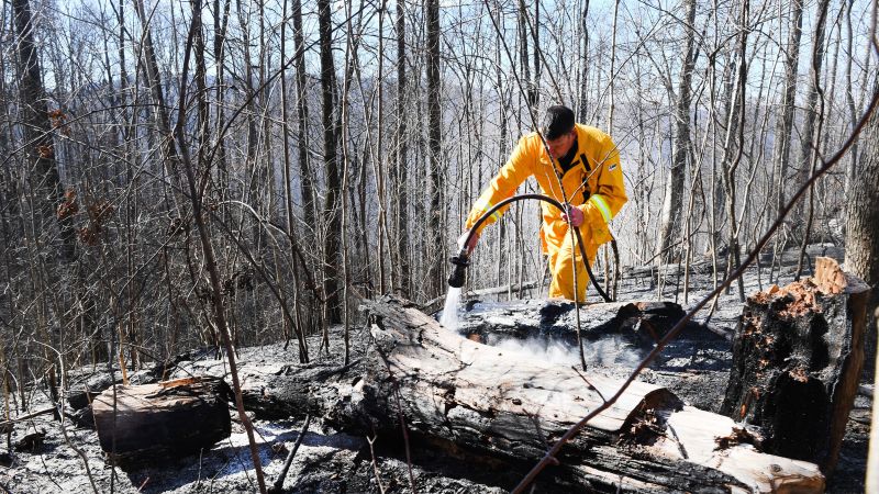 Smokey haze still blankets parts of the Carolinas as crews battle dozens of wildfires