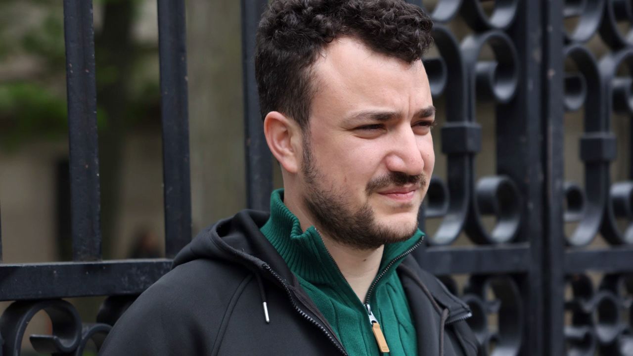Mahmoud Khalil, a former graduate student at Columbia University, outside the campus in New York City on April 30, 2024.