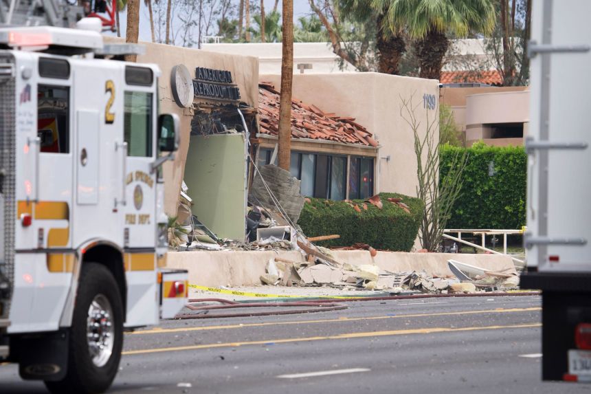 Authorities are investigating an explosion near the American Reproductive Centers clinic on North Indian Canyon Drive at East Tachevah Drive in Palm Springs, California, on May 17, 2025.