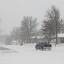 CHICAGO, ILLINOIS - NOVEMBER 30: A United Airlines plane taxis down a runway after a winter snow storm affected the area at O'Hare International airport on November 30, 2025 in Chicago, Illinois. Close to seven inches of snow were measured at O'Hare as the Federal Aviation Administration is dealing with busy Thanksgiving travel and is expected to have more than 360,000 flights to their destinations. (Photo by Jim Vondruska/Getty Images)
