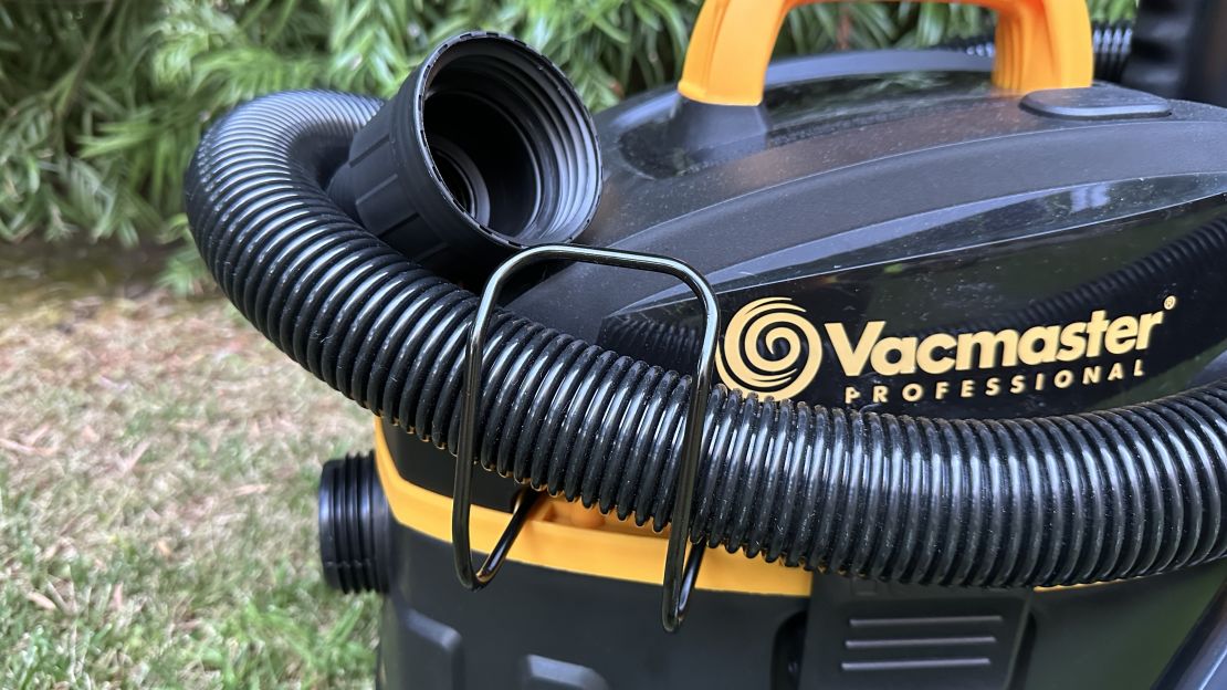 A well-thought-out hose management system makes the Vacmaster easy to use in tight spaces.