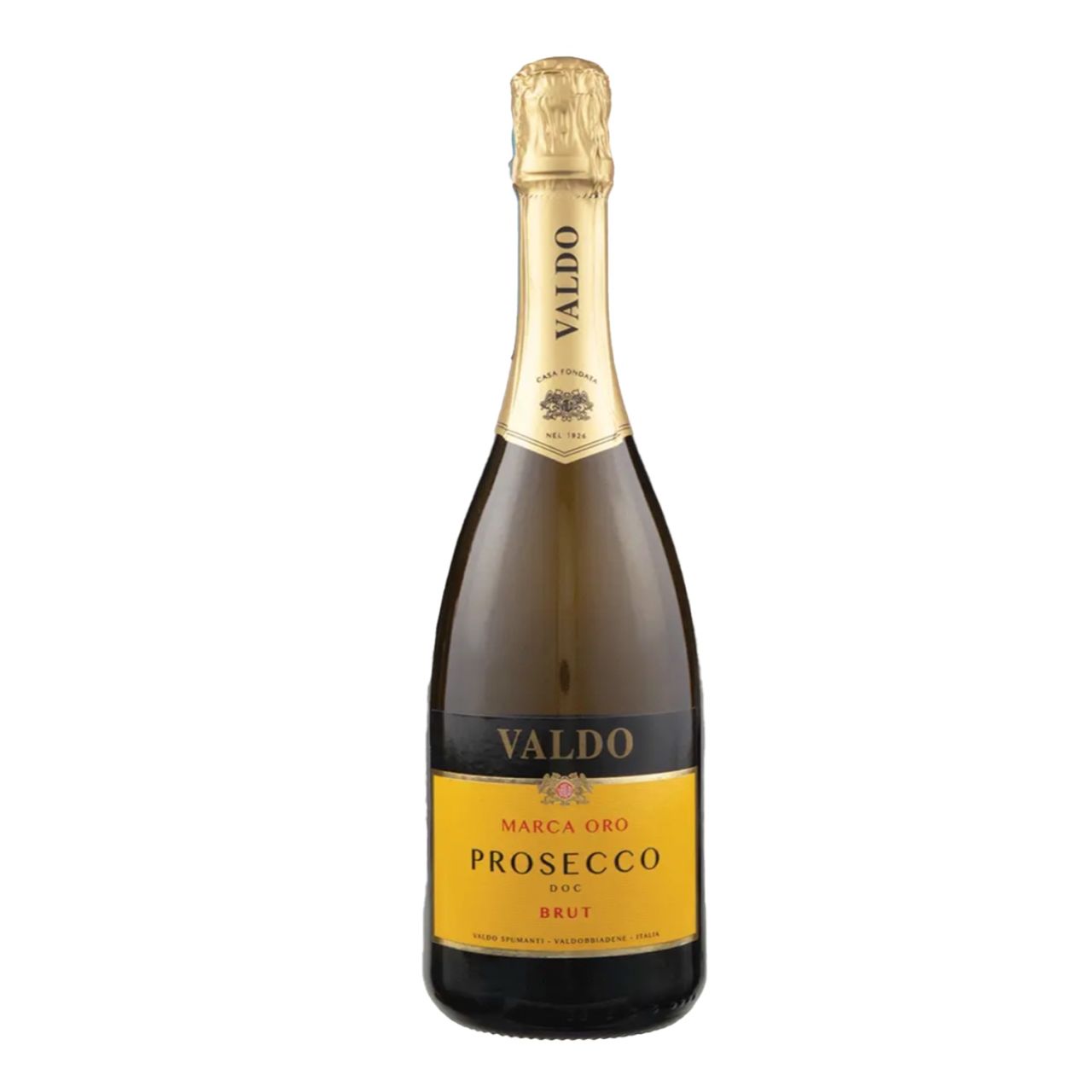 Valdo Brut Prosecco  with yellow label 