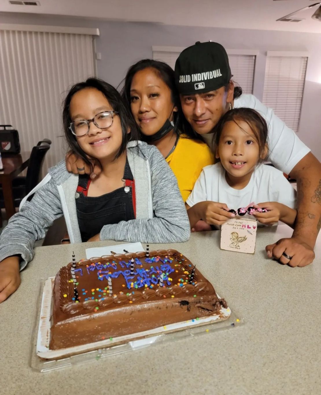 Tomas Vargas Jr., pictured here with his family, says that participating in Stockton’s guaranteed income program helped him become a better father to his children.