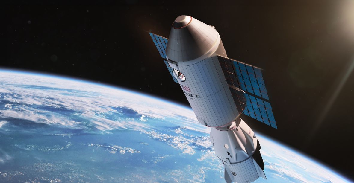 An artist’s impression of Haven-1, currently under construction by California-based Vast, which plans to send it into orbit in May 2026. If the launch goes ahead, it will be the world’s first commercial space station. <strong>Click on the image to see more.</strong>