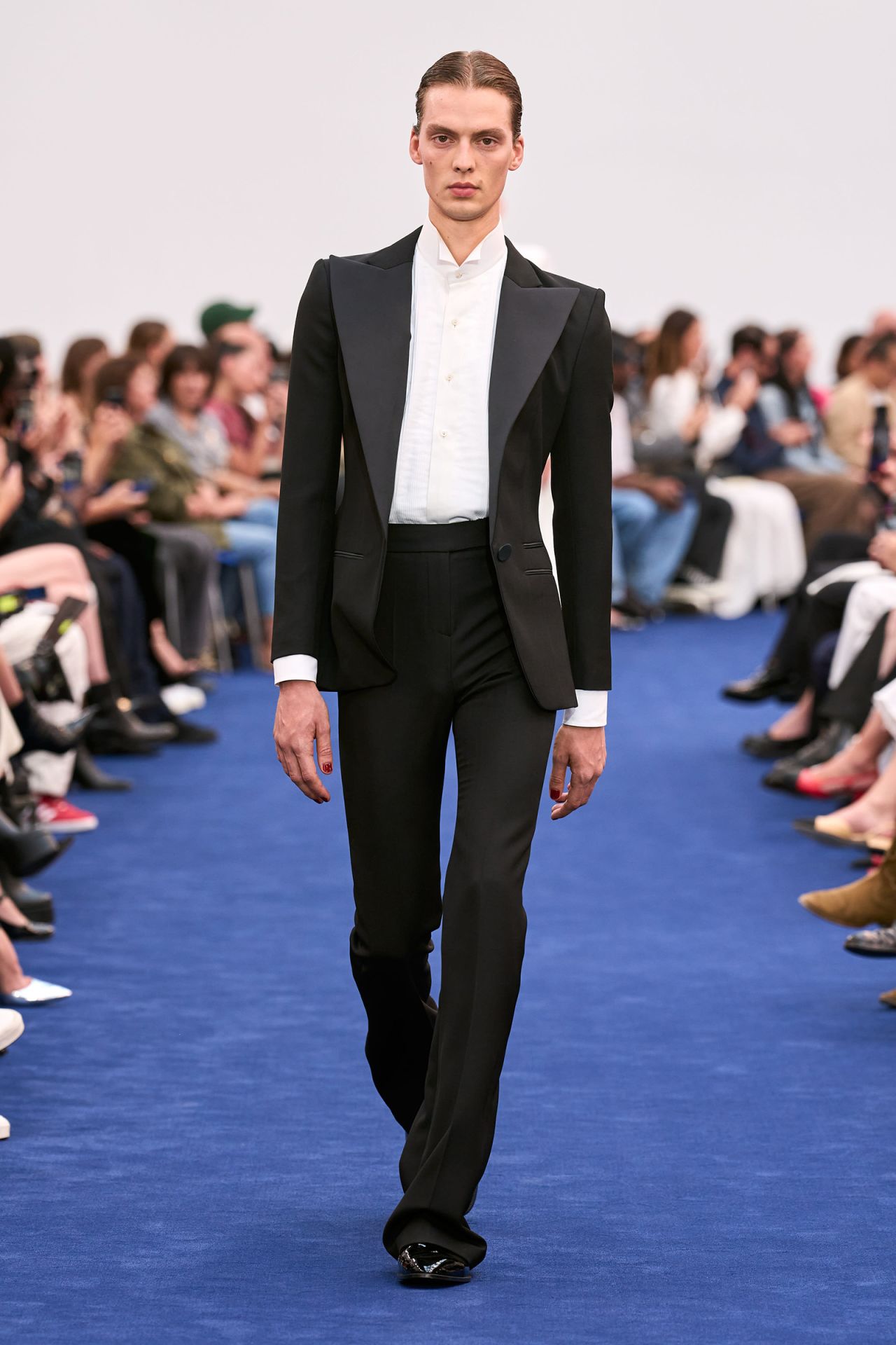 Alexandre Vauthier presented a classic, clean tux.